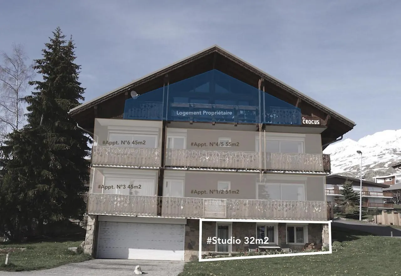 Διαμέρισμα Chalet Crocus Studio Huez